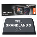OPEL GRANDLAND X SUV 2017 / 2021 FRONT CENTRE DASHBOARD 01 8" - Matowa folia antyodciskowa MyScreen ANTI FINGER SHIELD