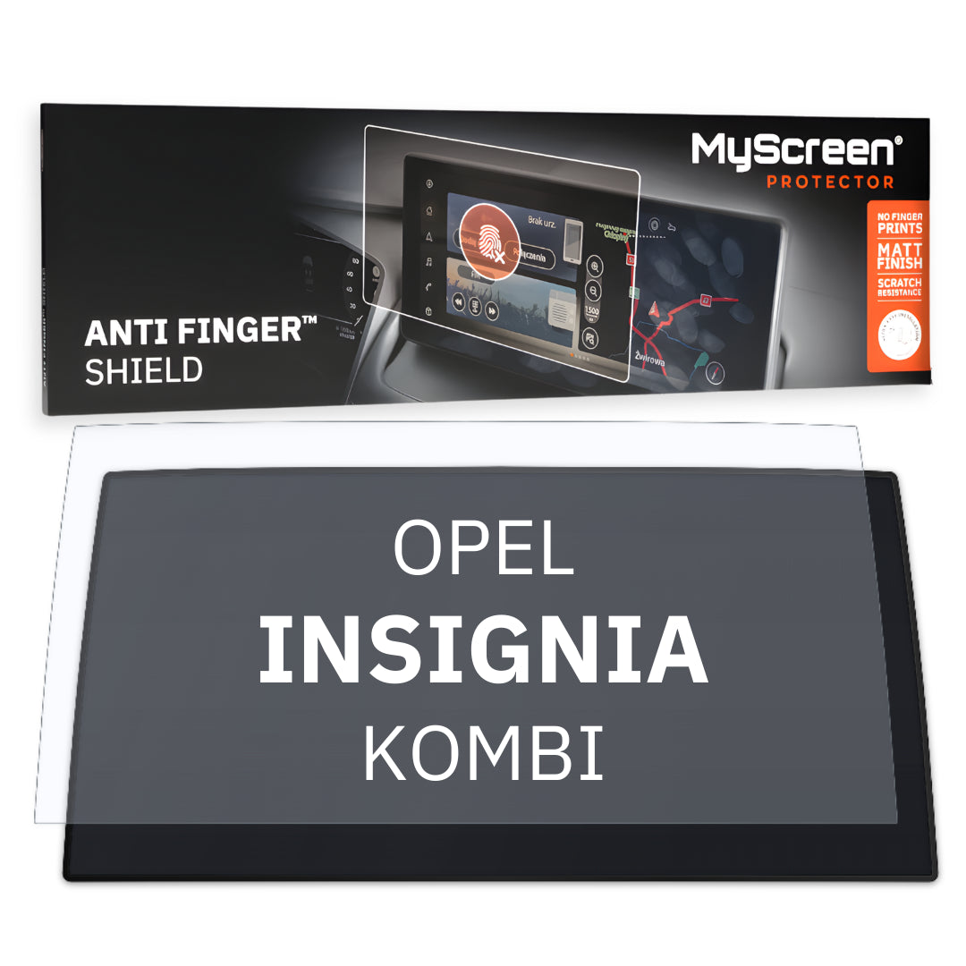 OPEL INSIGNIA KOMBI 2017 / 2020 FRONT CENTRE DASHBOARD 01 8" - Matowa folia antyodciskowa MyScreen ANTI FINGER SHIELD