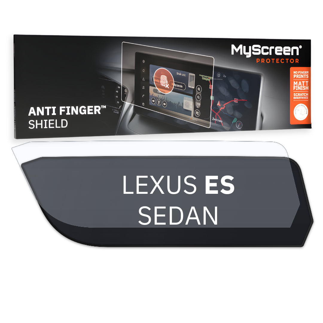 LEXUS ES SEDAN 2018 / 2021 FRONT CENTRE DASHBOARD 01 12,3" - Matowa folia antyodciskowa MyScreen ANTI FINGER SHIELD