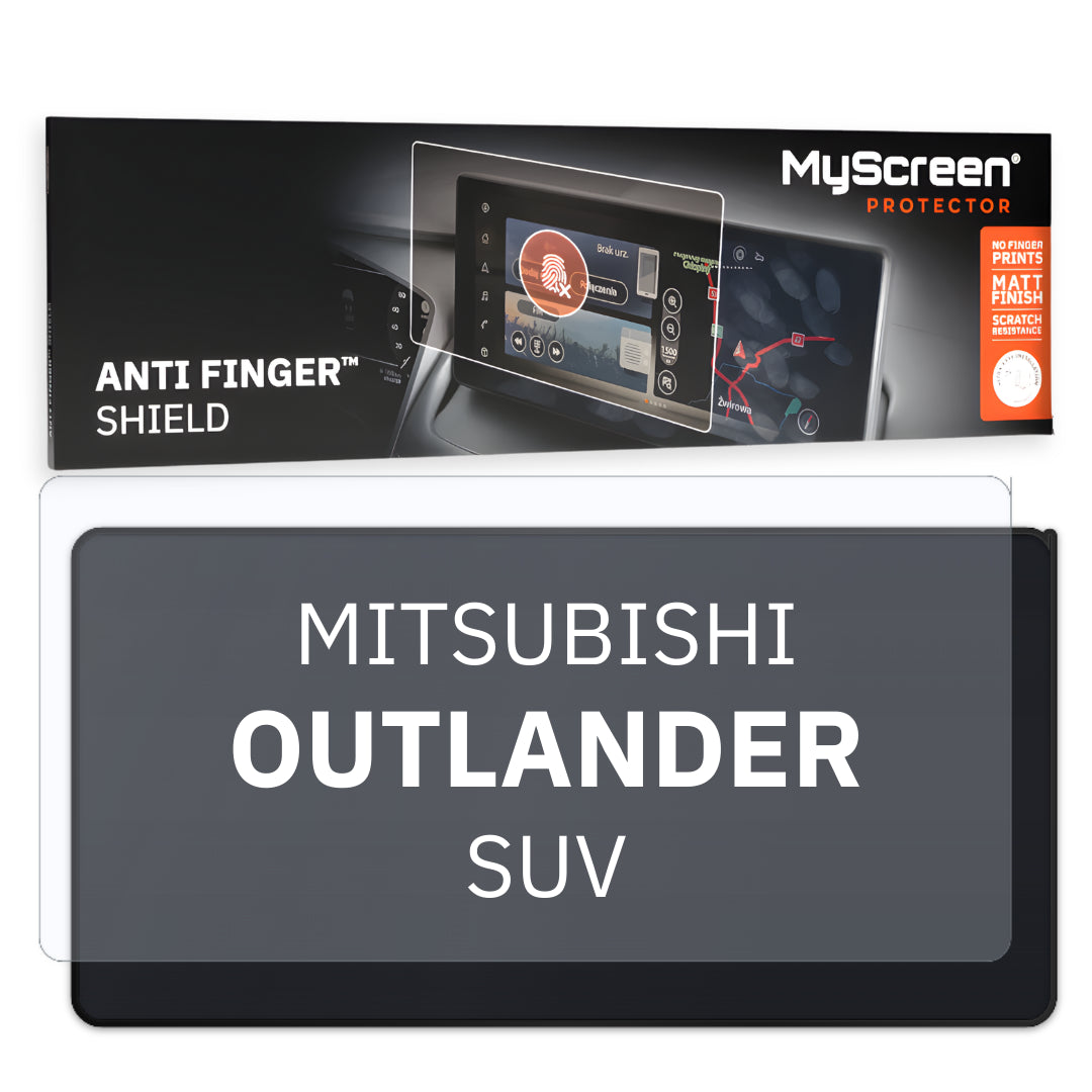 MITSUBISHI OUTLANDER SUV 2017 / 2020 FRONT CENTRE DASHBOARD 01 * - Matowa folia antyodciskowa MyScreen ANTI FINGER SHIELD