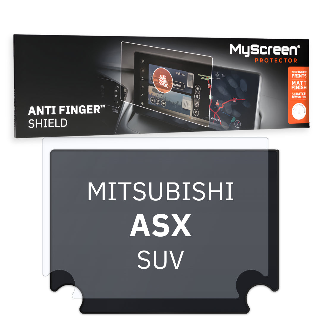 MITSUBISHI ASX SUV 2019 / 2021 FRONT CENTRE DASHBOARD 01 * - Matowa folia antyodciskowa MyScreen ANTI FINGER SHIELD