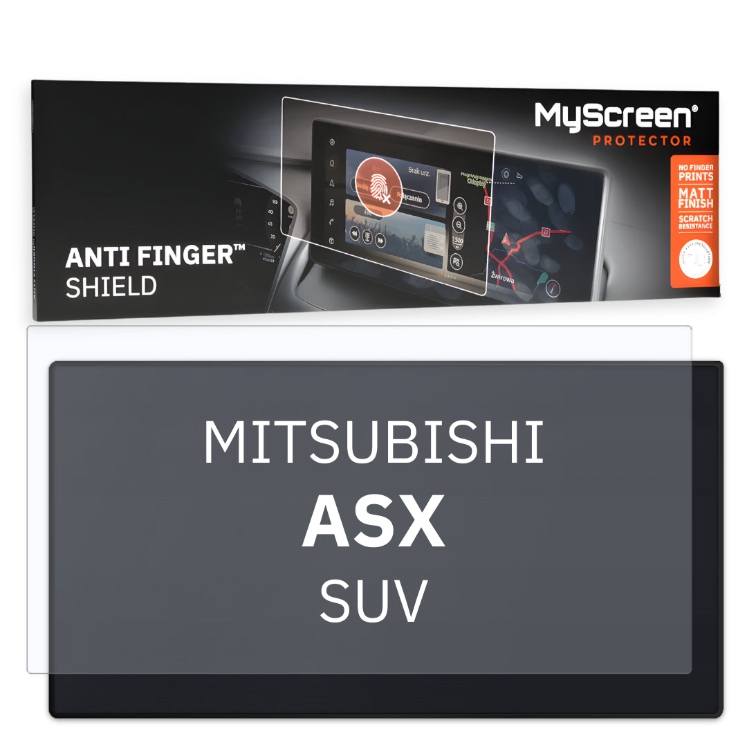 MITSUBISHI ASX SUV 2016 / 2019 FRONT CENTRE DASHBOARD 01 * - Matowa folia antyodciskowa MyScreen ANTI FINGER SHIELD