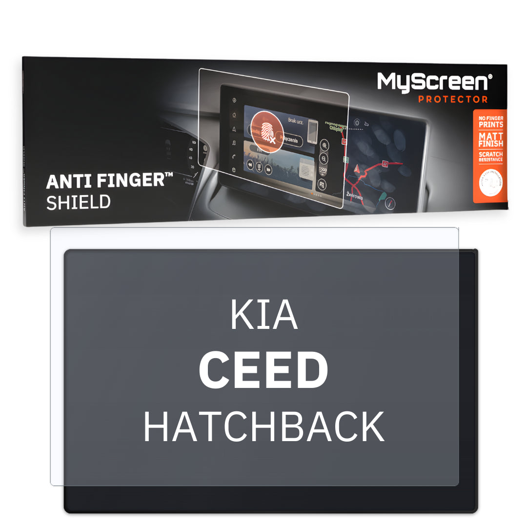 KIA CEED HATCHBACK 2021 / + FRONT CENTRE DASHBOARD 01 8" - Matowa folia antyodciskowa MyScreen ANTI FINGER SHIELD