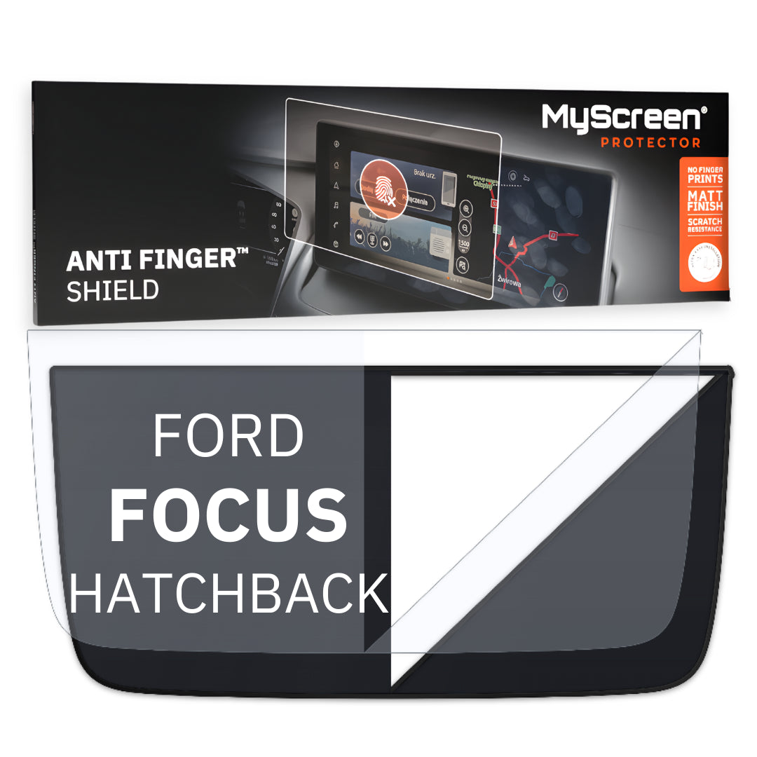 FORD FOCUS ST HATCHBACK 2019 / 2021 FRONT CENTRE DASHBOARD 01 8" - Matowa folia antyodciskowa MyScreen ANTI FINGER SHIELD