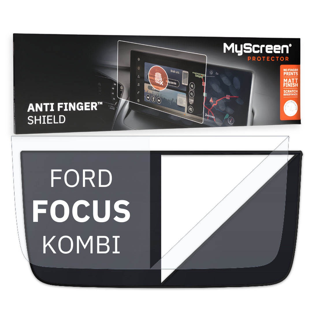 FORD FOCUS ACTIVE KOMBI 2019 / 2021 FRONT CENTRE DASHBOARD 01 8" - Matowa folia antyodciskowa MyScreen ANTI FINGER SHIELD