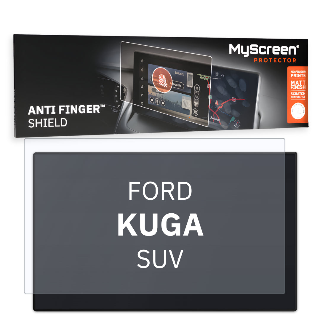FORD KUGA SUV 2016 / 2019 FRONT CENTRE DASHBOARD 01 * - Matowa folia antyodciskowa MyScreen ANTI FINGER SHIELD