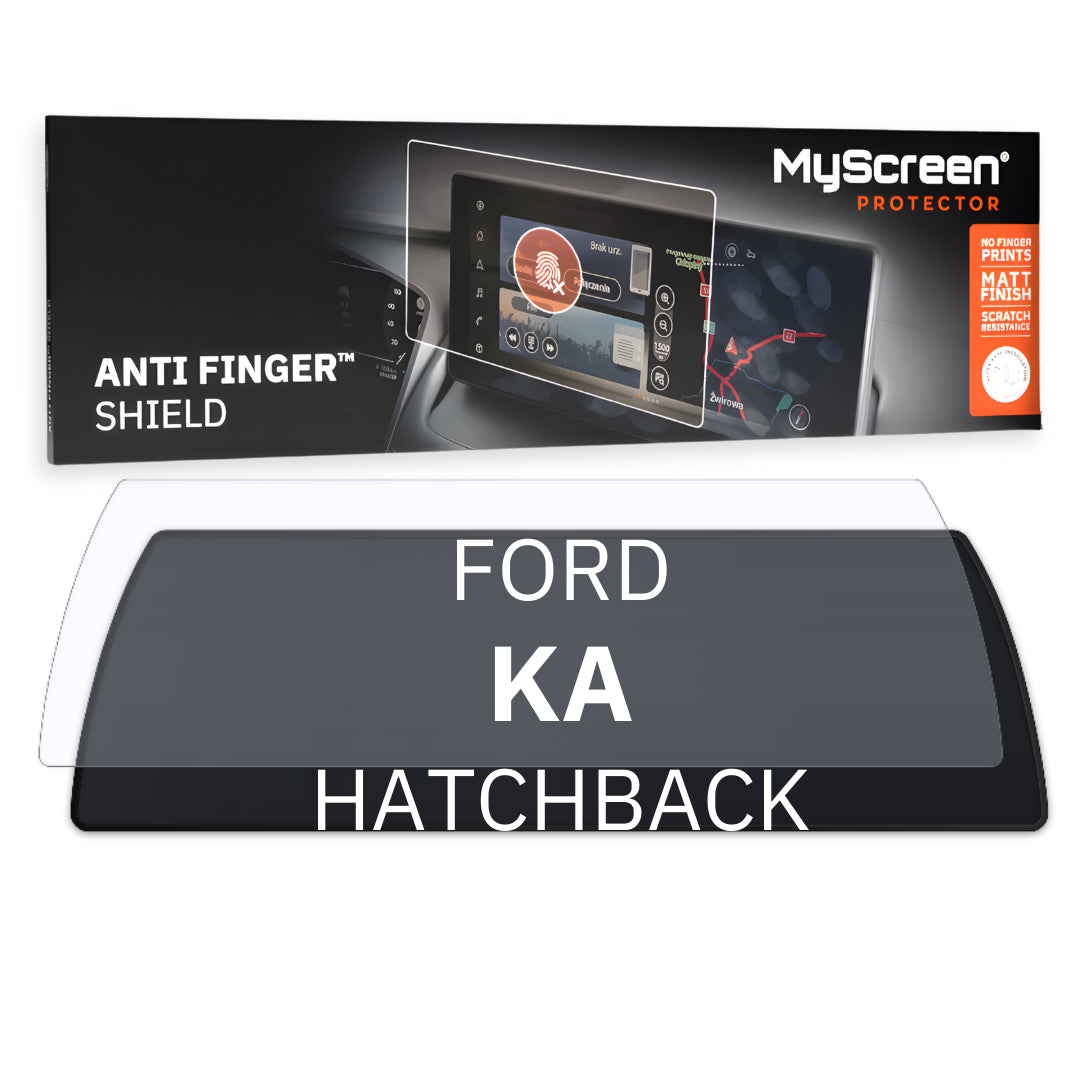 FORD KA PLUS HATCHBACK 2018 / 2020 FRONT CENTRE AIR CONTROL *  - Matowa folia antyodciskowa MyScreen ANTI FINGER SHIELD