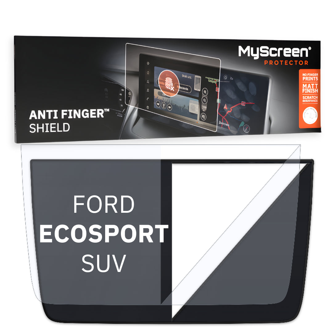 FORD ECOSPORT SUV 2017 / + FRONT CENTRE DASHBOARD 01 8" - Matowa folia antyodciskowa MyScreen ANTI FINGER SHIELD
