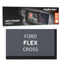 FORD FLEX CROSS 2013 / 2019 FRONT CENTRE DASHBOARD 01 8" - Matowa folia antyodciskowa MyScreen ANTI FINGER SHIELD