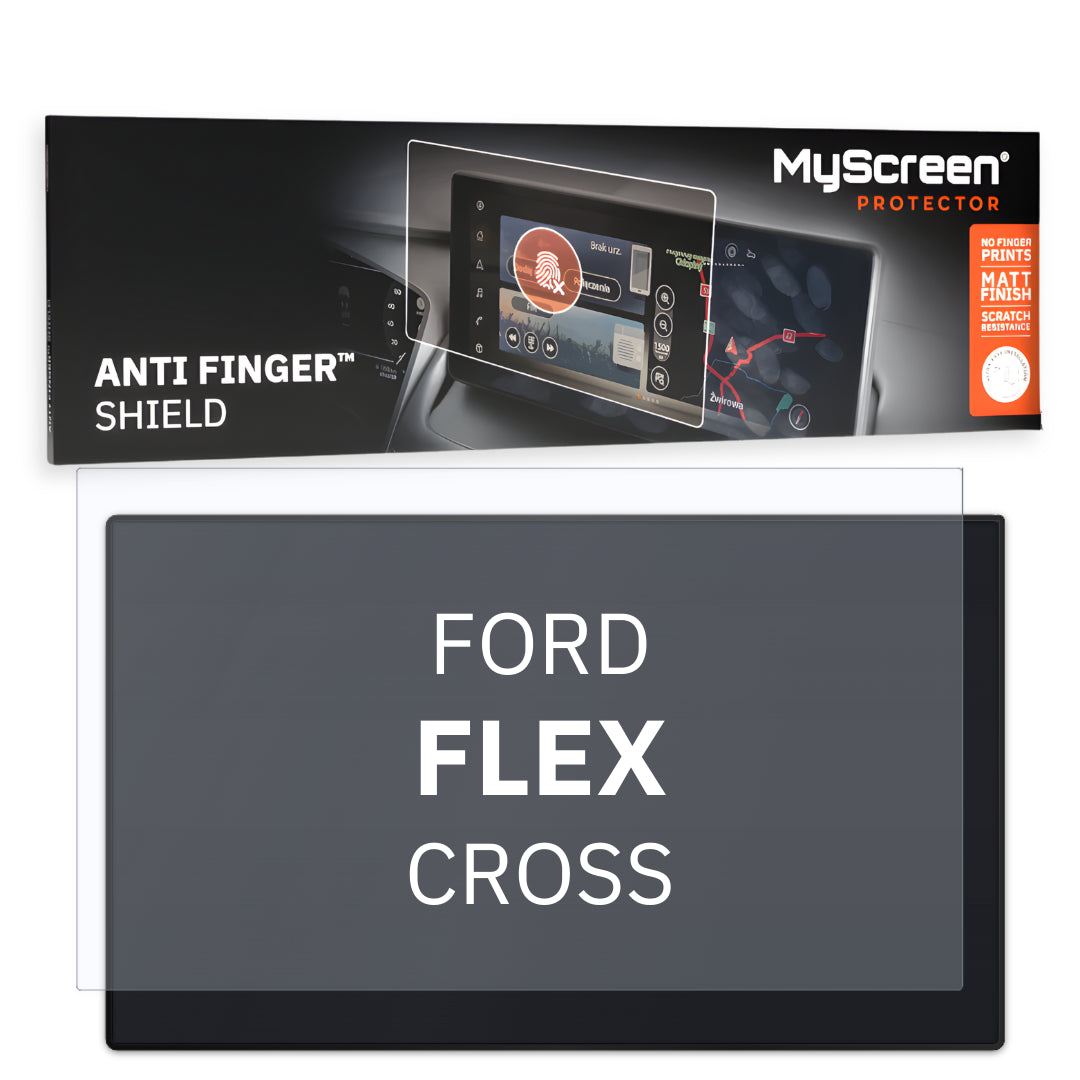 FORD FLEX CROSS 2013 / 2019 FRONT CENTRE DASHBOARD 01 8" - Matowa folia antyodciskowa MyScreen ANTI FINGER SHIELD