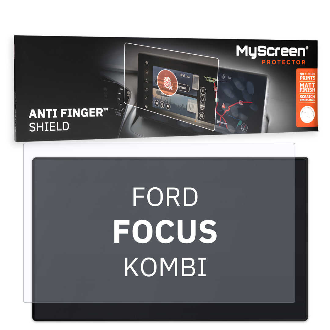 FORD FOCUS KOMBI 2014 / 2018 FRONT CENTRE DASHBOARD 01 * - Matowa folia antyodciskowa MyScreen ANTI FINGER SHIELD