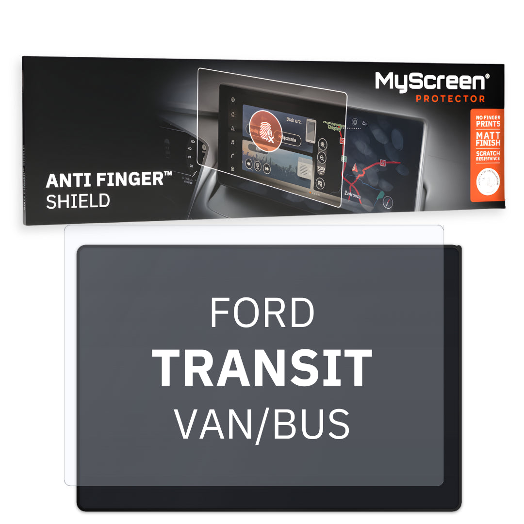 FORD TRANSIT VAN 350 L4 VAN/BUS 2023 / + FRONT CENTRE DASHBOARD 01 *  - Matowa folia antyodciskowa MyScreen ANTI FINGER SHIELD