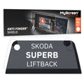 SKODA SUPERB LIFTBACK 2019 / + FRONT CENTRE DASHBOARD 01 8" - Matowa folia antyodciskowa MyScreen ANTI FINGER SHIELD
