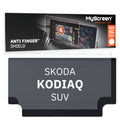 SKODA KODIAQ SUV 2016 / 2021 FRONT CENTRE DASHBOARD 01 9,2" - Matowa folia antyodciskowa MyScreen ANTI FINGER SHIELD