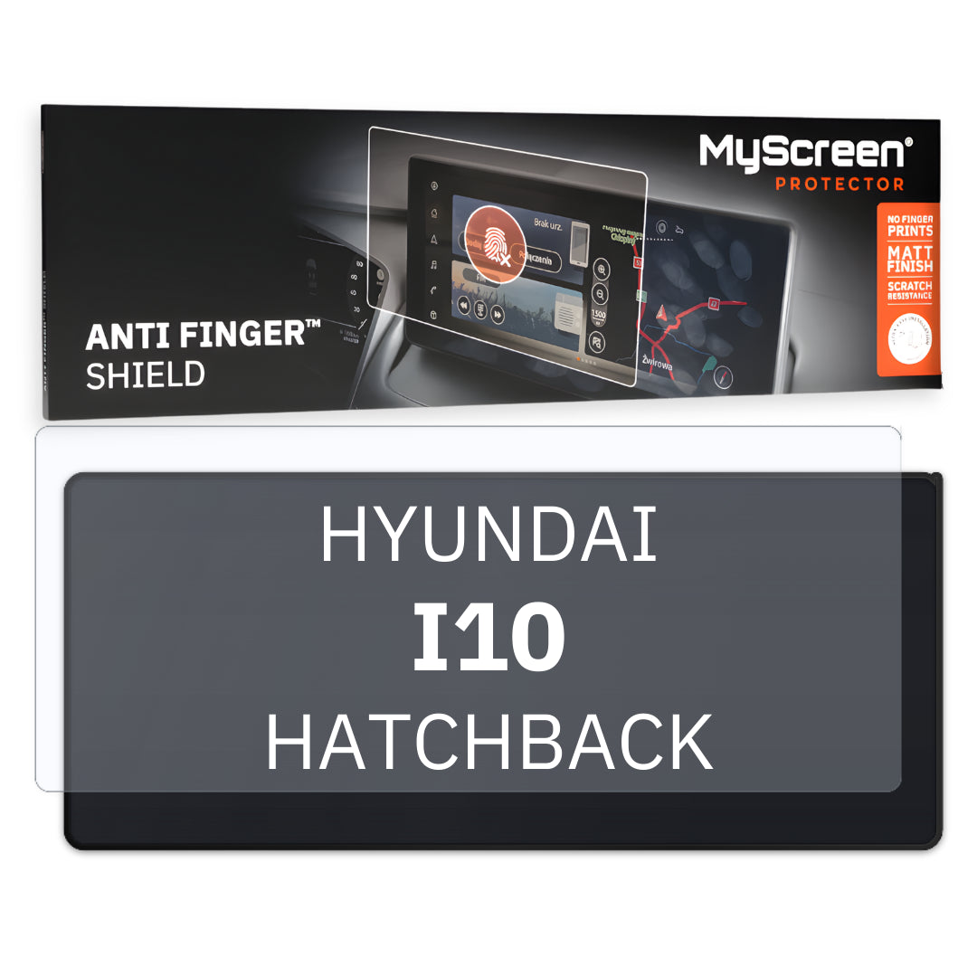 HYUNDAI i10 HATCHBACK 2016 / 2020 FRONT CENTRE DASHBOARD 01 * - Matowa folia antyodciskowa MyScreen ANTI FINGER SHIELD