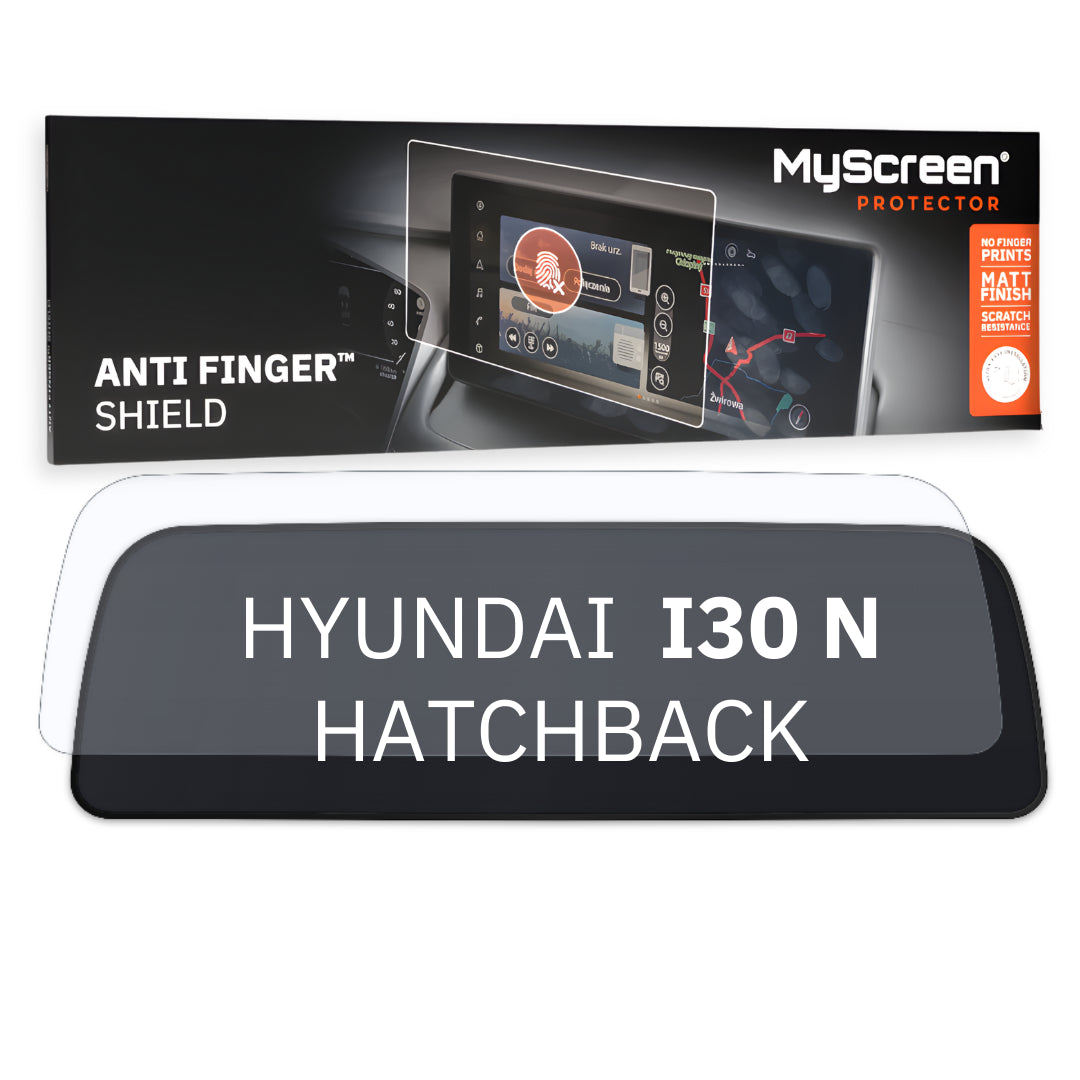 HYUNDAI i30 N HATCHBACK 2017 / 2020 FRONT CENTRE AIR CONTROL *  - Matowa folia antyodciskowa MyScreen ANTI FINGER SHIELD