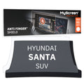 HYUNDAI SANTA FE SUV 2018 / 2020 FRONT CENTRE AIR CONTROL *  - Matowa folia antyodciskowa MyScreen ANTI FINGER SHIELD