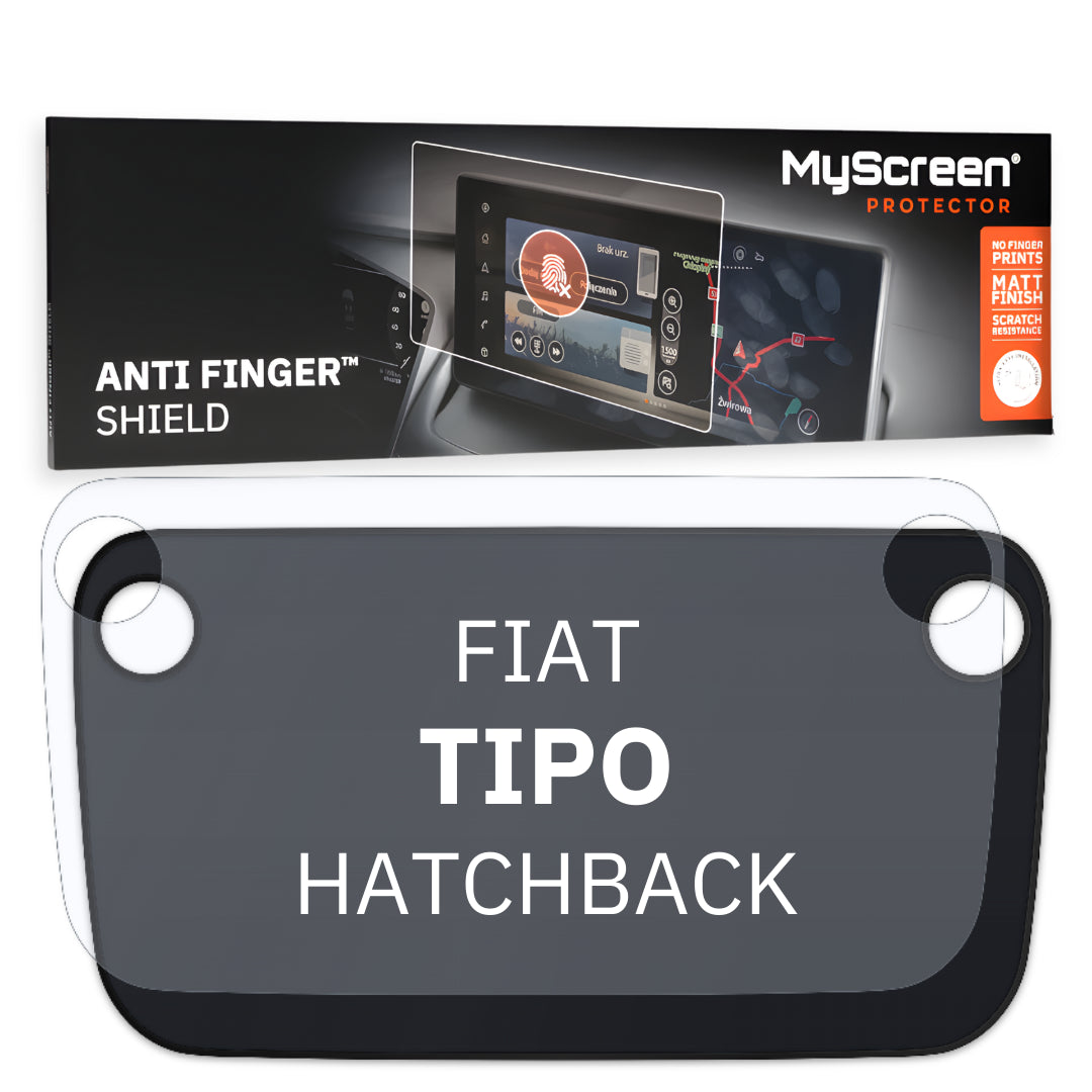 FIAT TIPO HATCHBACK 2020 / + FRONT CENTRE DASHBOARD 02 7" - Matowa folia antyodciskowa MyScreen ANTI FINGER SHIELD