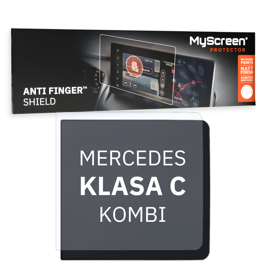 MERCEDES KLASA C KOMBI 2021 / + FRONT CENTRE DASHBOARD 01 * - Matowa folia antyodciskowa MyScreen ANTI FINGER SHIELD