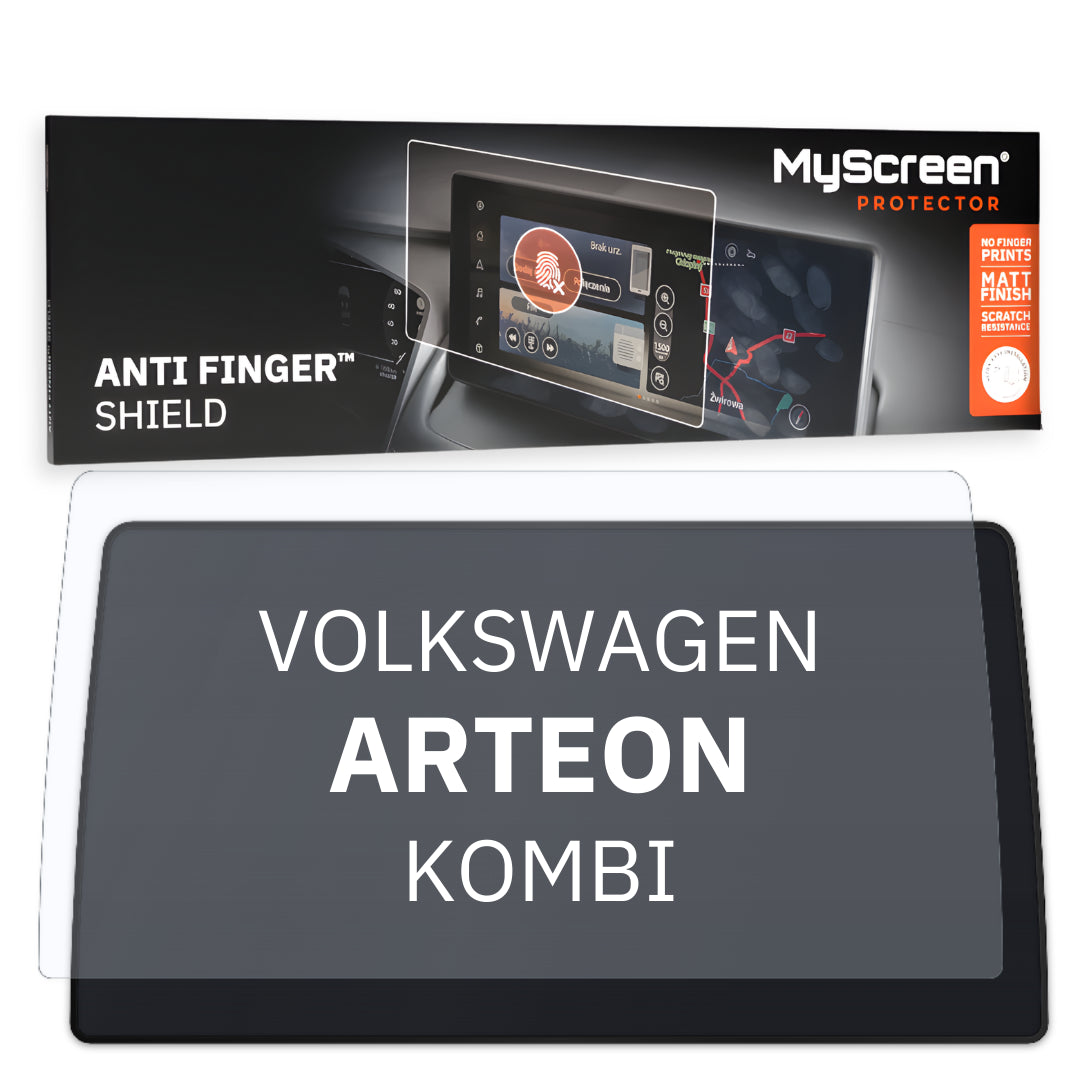 VOLKSWAGEN ARTEON KOMBI 2020 / + FRONT CENTRE DASHBOARD 01 8" - Matowa folia antyodciskowa MyScreen ANTI FINGER SHIELD