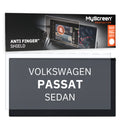 VOLKSWAGEN PASSAT SEDAN 2005 / 2010 FRONT CENTRE DASHBOARD 01 * - Matowa folia antyodciskowa MyScreen ANTI FINGER SHIELD