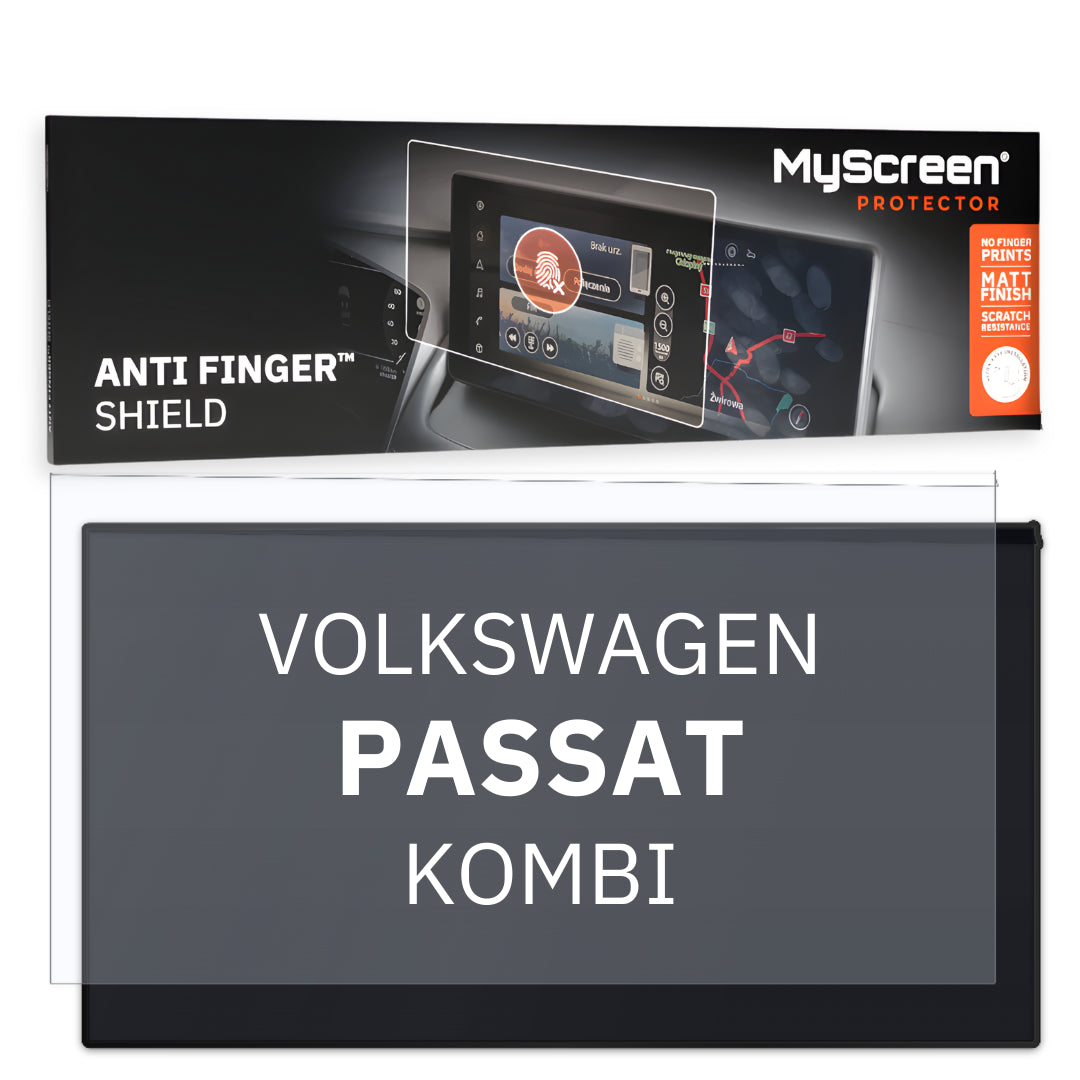 VOLKSWAGEN PASSAT KOMBI 2005 / 2010 FRONT CENTRE DASHBOARD 01 * - Matowa folia antyodciskowa MyScreen ANTI FINGER SHIELD