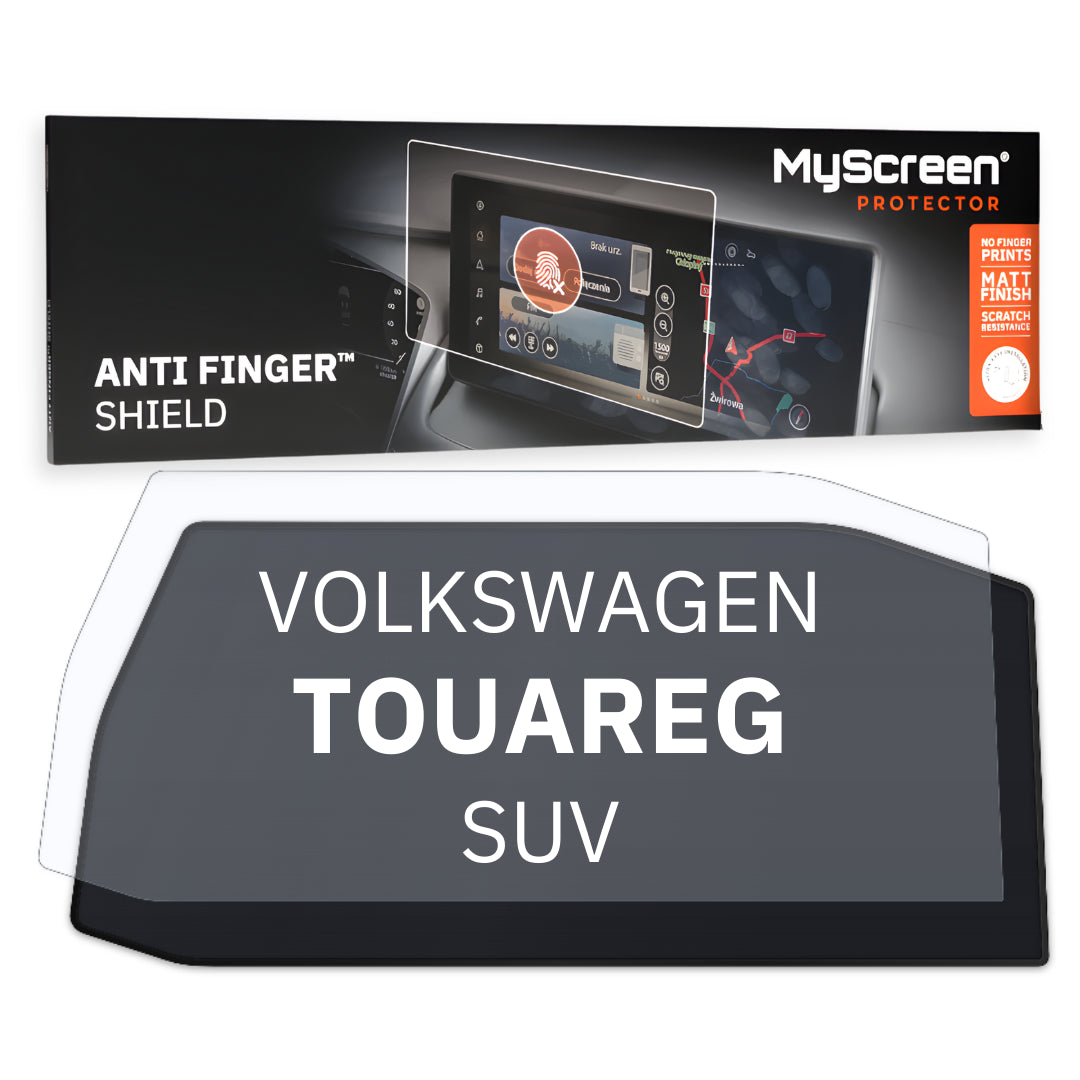 VOLKSWAGEN TOUAREG SUV 2018 / 2023 FRONT CENTRE DASHBOARD 01 15" - Matowa folia antyodciskowa MyScreen ANTI FINGER SHIELD