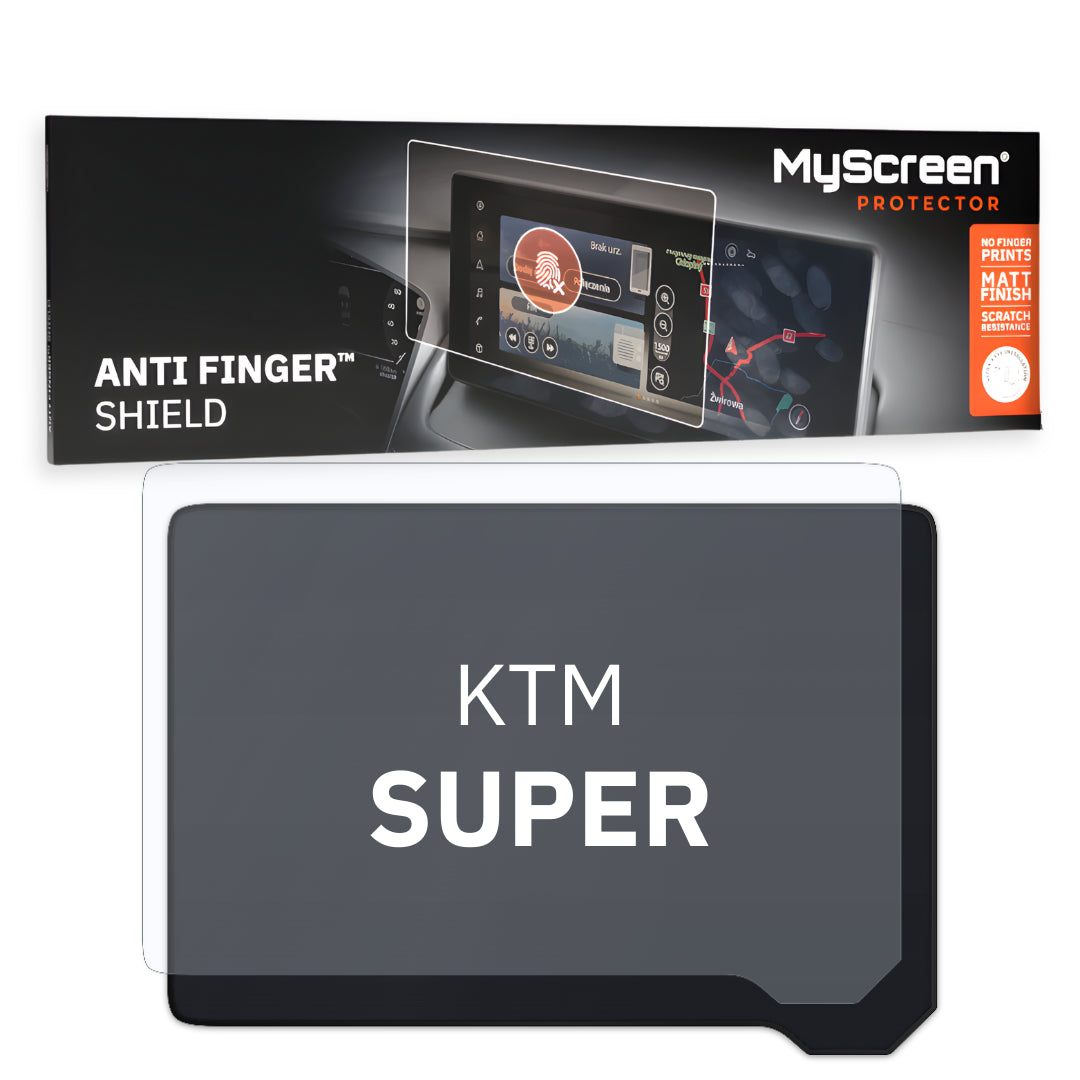 KTM SUPER DUKE R ND 2020 / + FRONT CENTRE DASHBOARD 01 *  - Matowa folia antyodciskowa MyScreen ANTI FINGER SHIELD