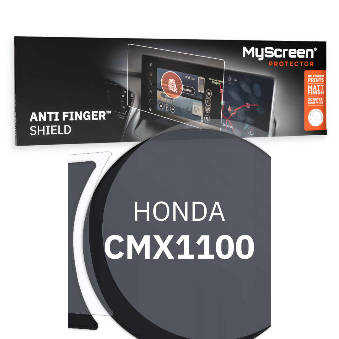 HONDA CMX1100 REBEL  ND 2021 / + FRONT CENTRE DASHBOARD 01 *  - Matowa folia antyodciskowa MyScreen ANTI FINGER SHIELD
