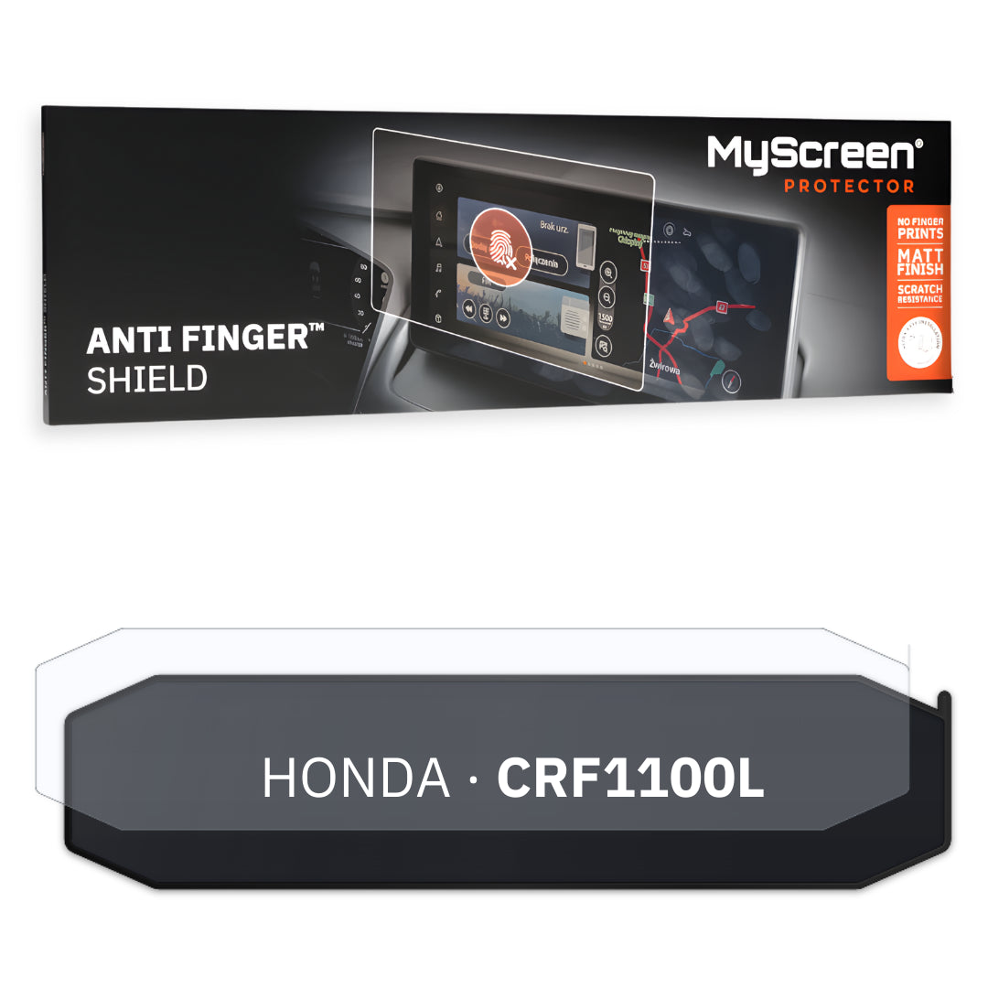 HONDA CRF1100L AFRICA TWIN ND 2019 / + FRONT CENTRE CONTROL PANEL *  - Matowa folia antyodciskowa MyScreen ANTI FINGER SHIELD