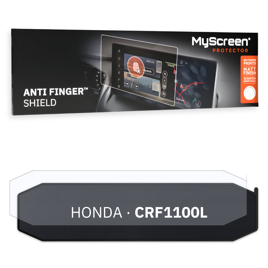 HONDA CRF1100L AFRICA TWIN ADVENTURE SPORTS ND 2019 / + FRONT CENTRE CONTROL PANEL *  - Matowa folia antyodciskowa MyScreen ANTI