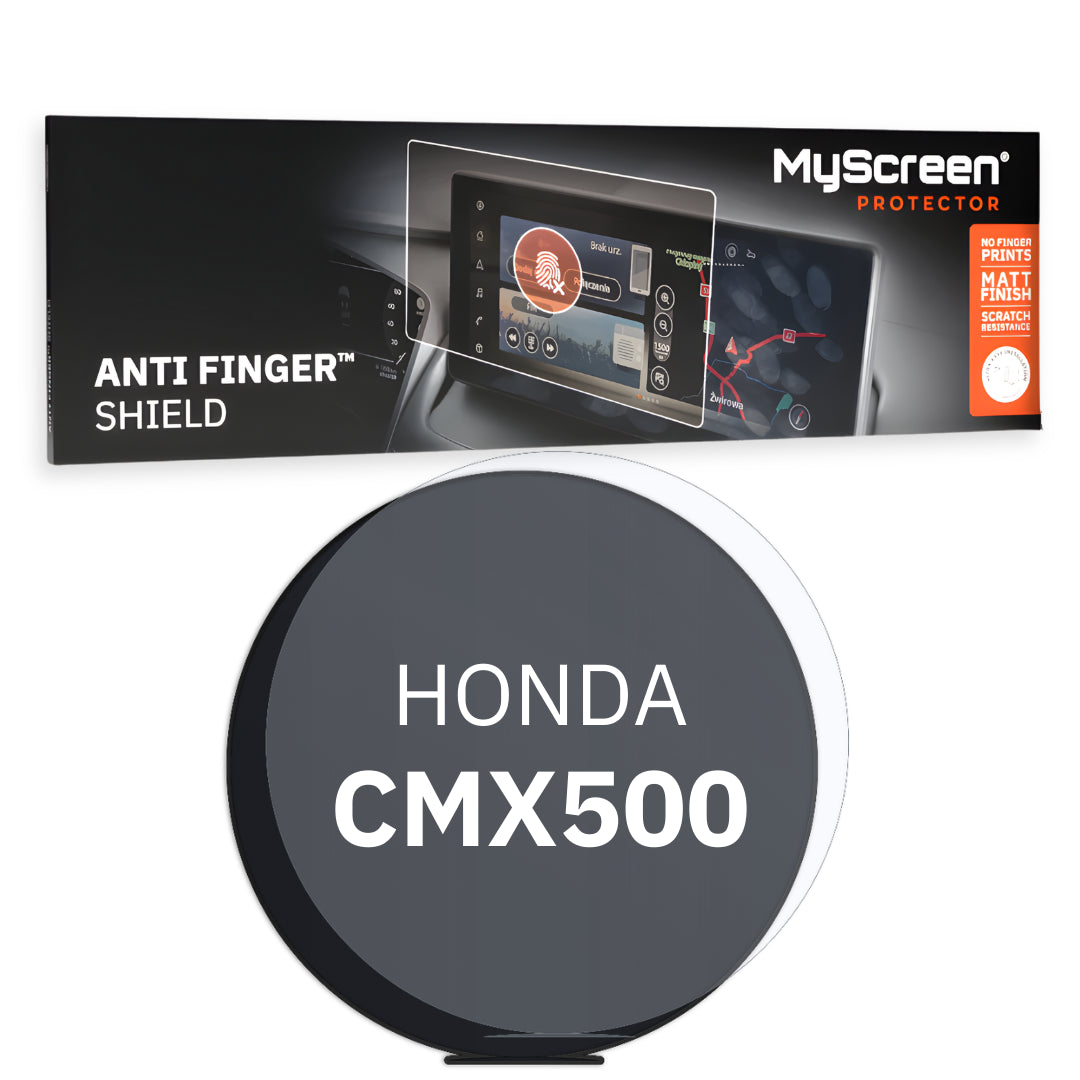 HONDA CMX500 REBEL ND 2020 / + FRONT CENTRE DASHBOARD 01 4"  - Matowa folia antyodciskowa MyScreen ANTI FINGER SHIELD