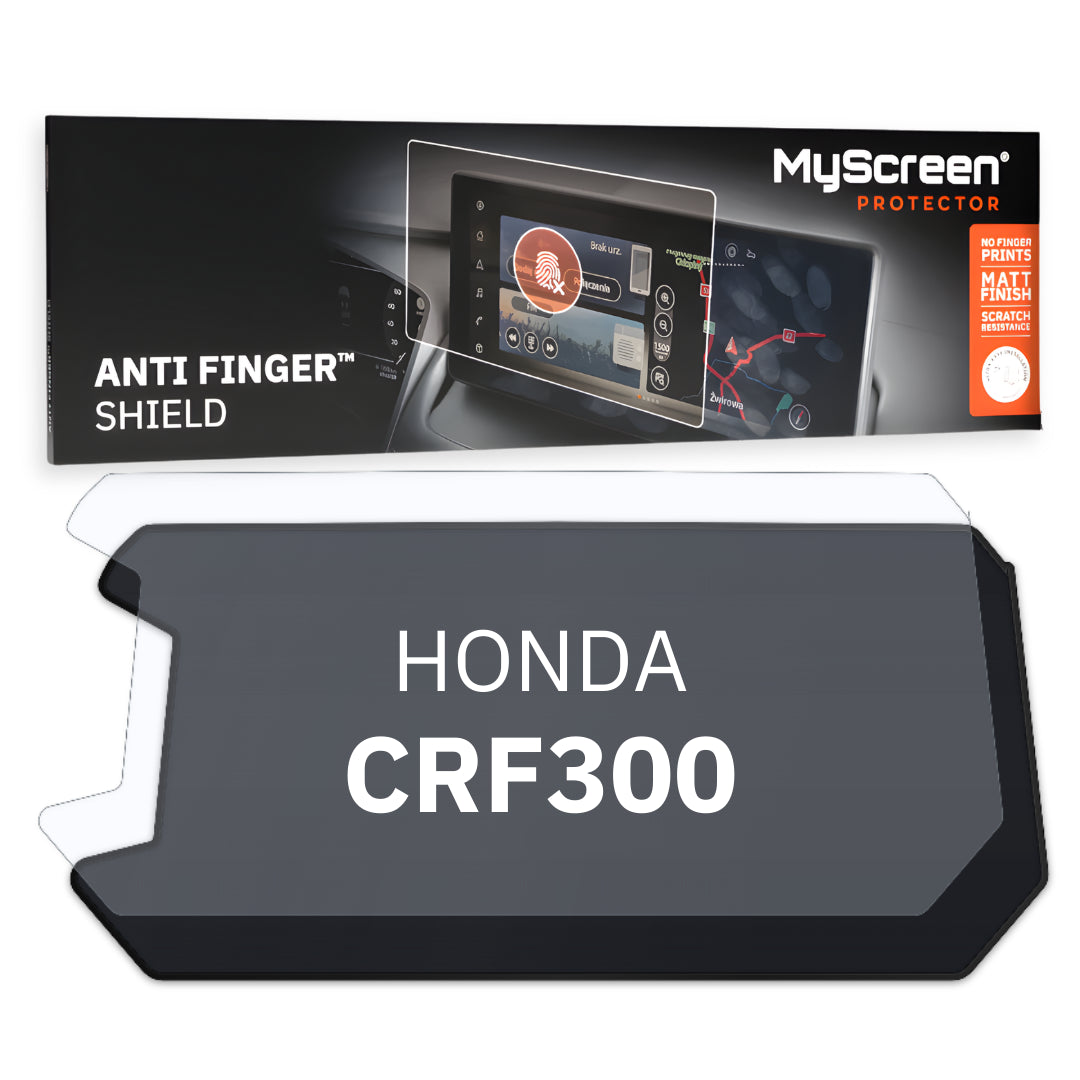 HONDA CRF300 RALLY ND 2021 / + FRONT CENTRE DASHBOARD 01 *  - Matowa folia antyodciskowa MyScreen ANTI FINGER SHIELD