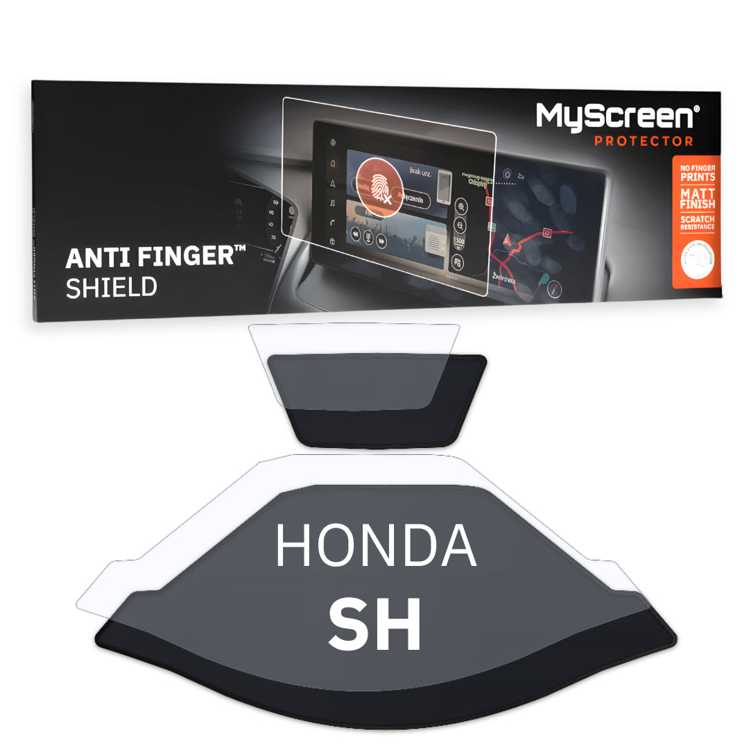 HONDA SH 350i ND 2015 / + FRONT CENTRE DASHBOARD 01 *  - Matowa folia antyodciskowa MyScreen ANTI FINGER SHIELD