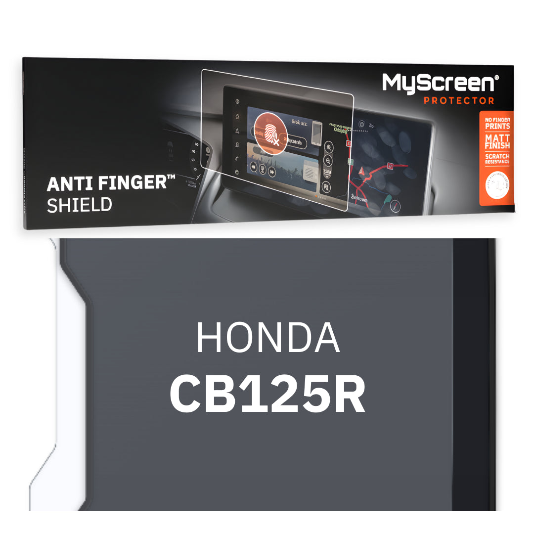 HONDA CB125R ND 2018 / + FRONT CENTRE DASHBOARD 01 *  - Matowa folia antyodciskowa MyScreen ANTI FINGER SHIELD