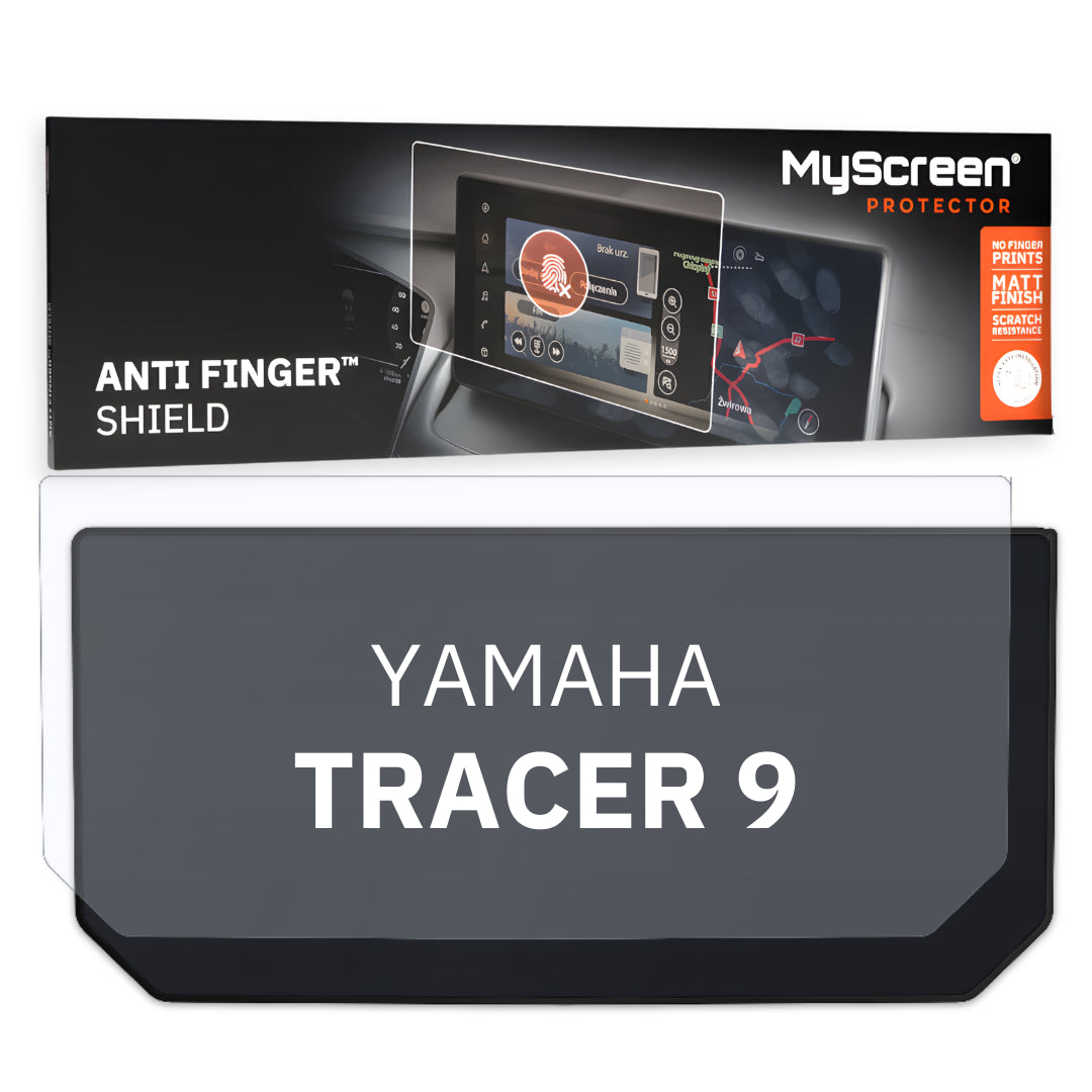 YAMAHA TRACER 9 GT + ND 2021 / + FRONT CENTRE DASHBOARD 01 *  - Matowa folia antyodciskowa MyScreen ANTI FINGER SHIELD