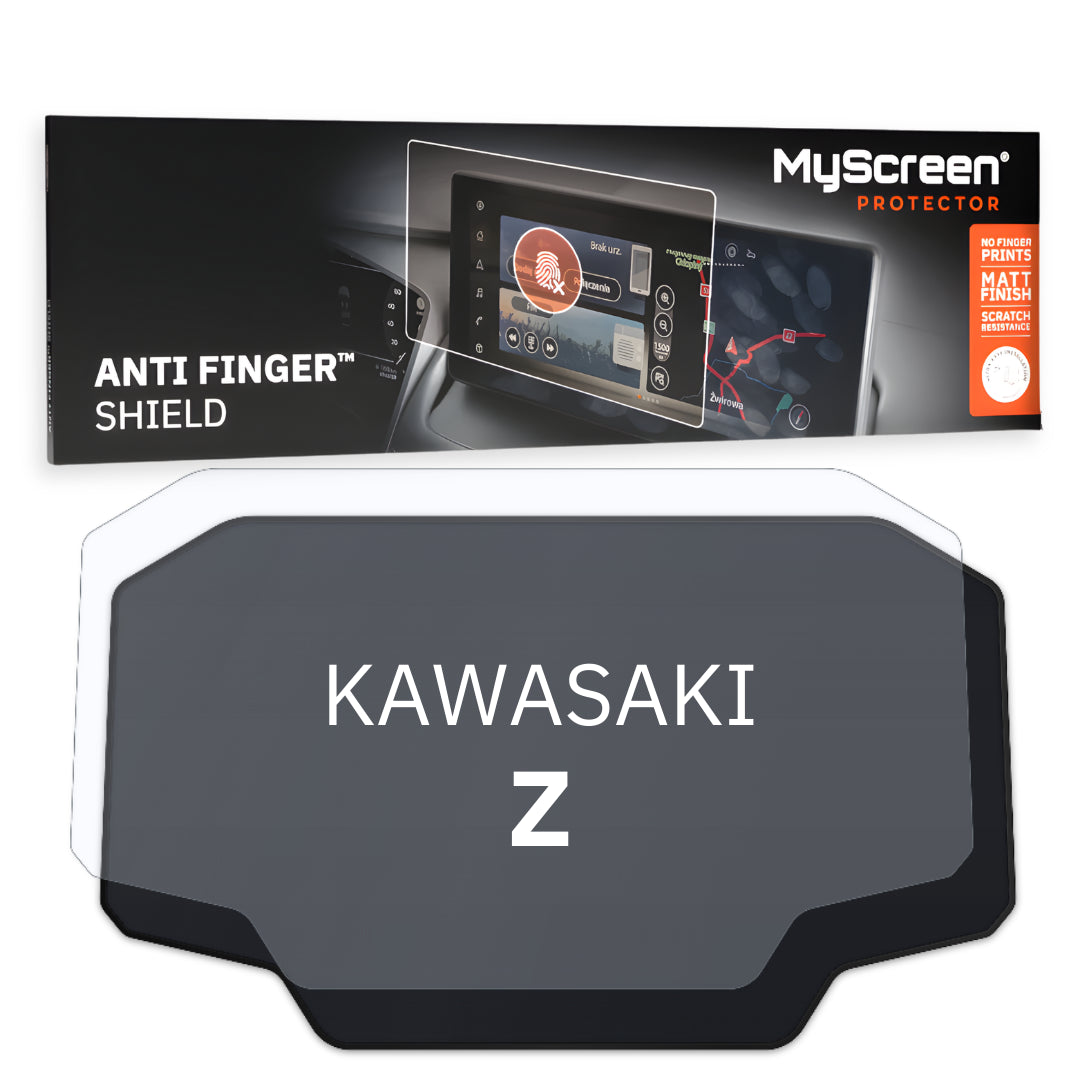 KAWASAKI Z E-1 ND 2024 / + FRONT CENTRE DASHBOARD 01 *  - Matowa folia antyodciskowa MyScreen ANTI FINGER SHIELD