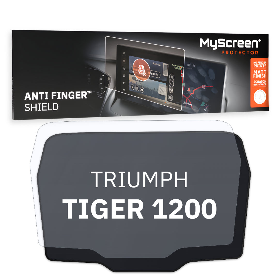 TRIUMPH TIGER 1200 GT (PRO/EXPLORER) ND 2012 / + FRONT CENTRE DASHBOARD 01 *  - Matowa folia antyodciskowa MyScreen ANTI FINGER