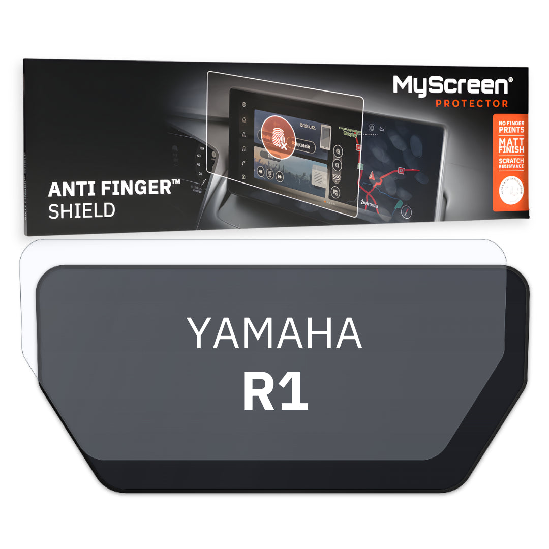YAMAHA R1(M) ND 2022 / + FRONT CENTRE DASHBOARD 01 *  - Matowa folia antyodciskowa MyScreen ANTI FINGER SHIELD