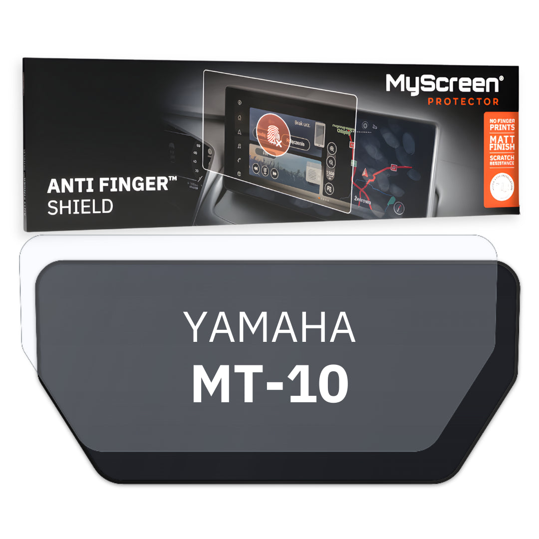 YAMAHA MT-10(SP) ND 2022 / + FRONT CENTRE DASHBOARD 01 *  - Matowa folia antyodciskowa MyScreen ANTI FINGER SHIELD
