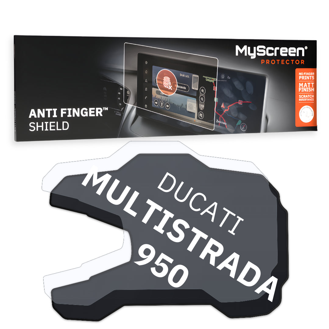 DUCATI MULTISTRADA 950 ND 2021 / + FRONT CENTRE DASHBOARD 01 *  - Matowa folia antyodciskowa MyScreen ANTI FINGER SHIELD