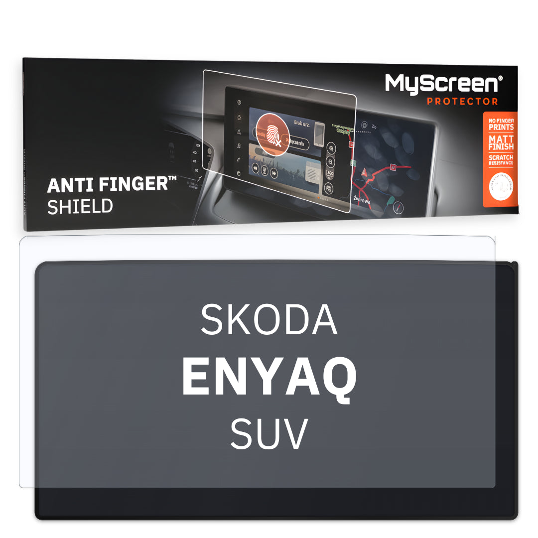 SKODA Enyaq (85) SUV 2024 / + FRONT CENTRE DASHBOARD 01 13"  - Matowa folia antyodciskowa MyScreen ANTI FINGER SHIELD