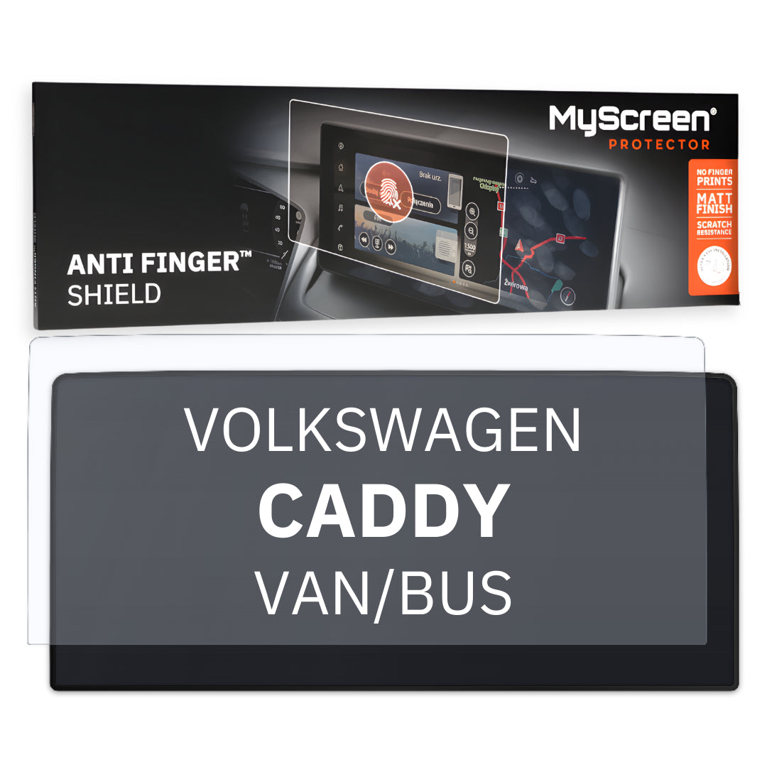 VOLKSWAGEN Caddy (Style) VAN/BUS 2023 / + FRONT CENTRE DASHBOARD 01 10"  - Matowa folia antyodciskowa MyScreen ANTI FINGER SHIEL