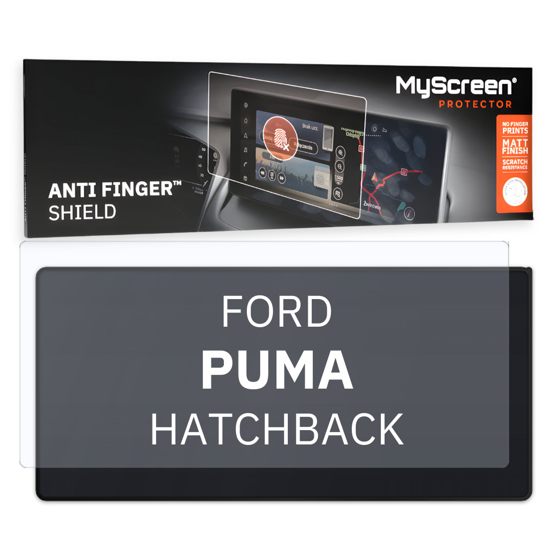 FORD Puma (Titanium) HATCHBACK 2024 / + FRONT CENTRE SPEEDOMETER 12.8"  - Matowa folia antyodciskowa MyScreen ANTI FINGER SHIELD