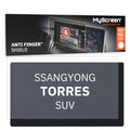 SSANGYONG TORRES SUV 2023 / + FRONT CENTRE DASHBOARD 01 9" - Matowa folia antyodciskowa MyScreen ANTI FINGER SHIELD