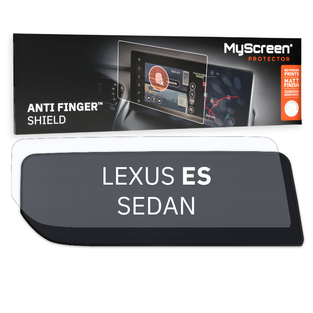 LEXUS ES SEDAN 2021 / + FRONT CENTRE DASHBOARD 01 12,3" - Matowa folia antyodciskowa MyScreen ANTI FINGER SHIELD