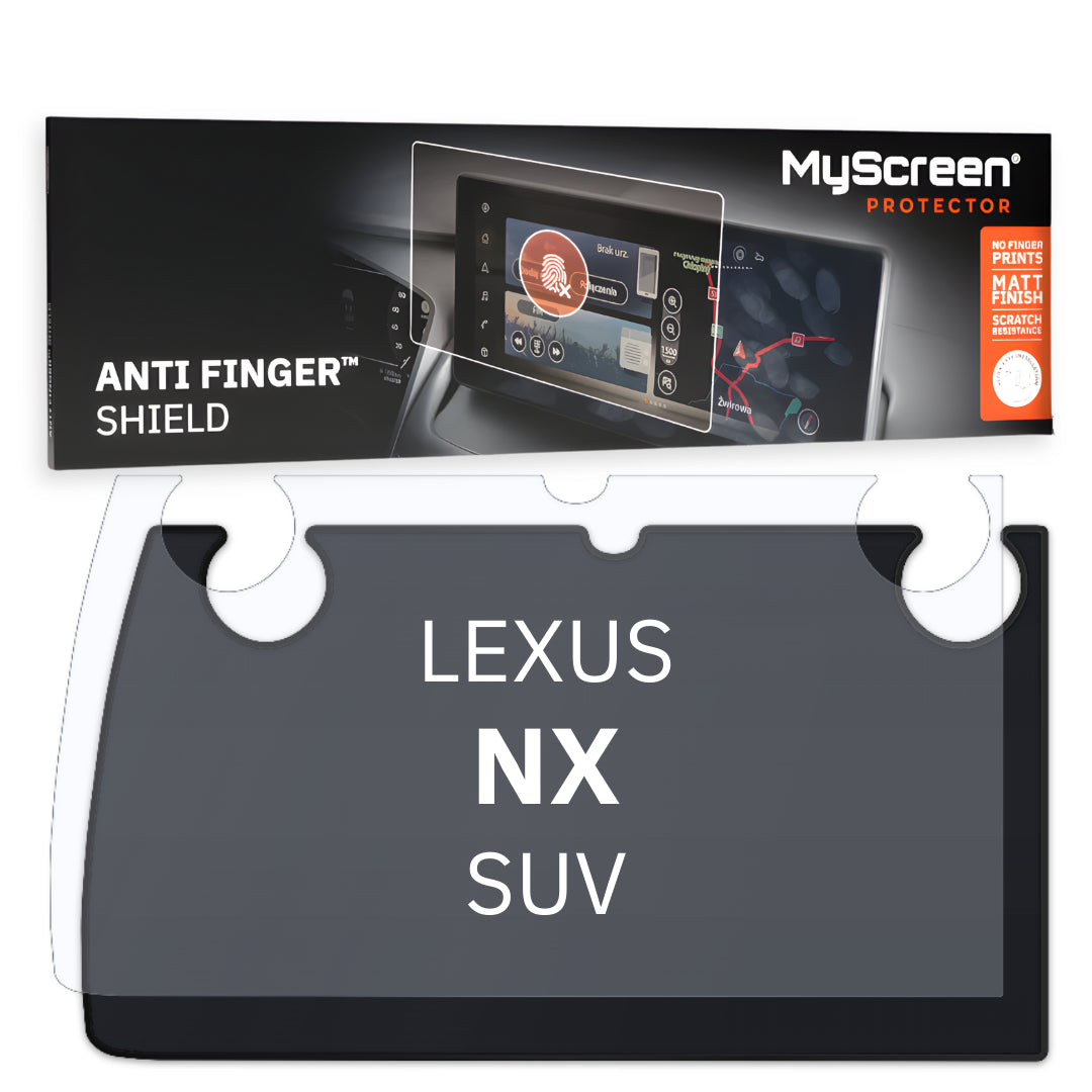 LEXUS NX SUV 2023 / + FRONT CENTRE DASHBOARD 01 14" - Matowa folia antyodciskowa MyScreen ANTI FINGER SHIELD