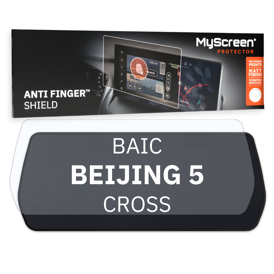 BAIC BEIJING 5 CROSS 2020 / + FRONT CENTRE SPEEDOMETER *  - Matowa folia antyodciskowa MyScreen ANTI FINGER SHIELD