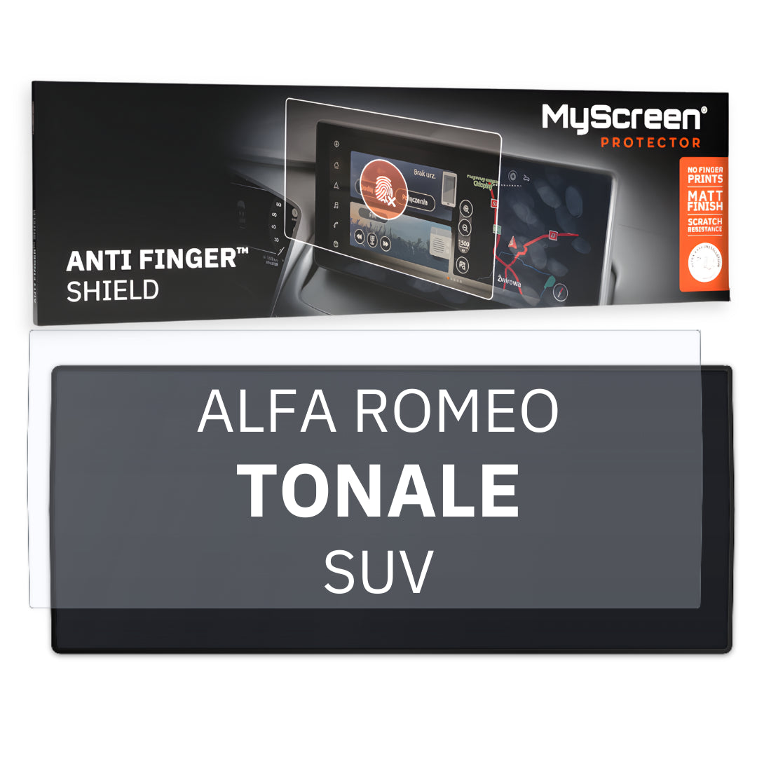 ALFA ROMEO TONALE SUV 2022 / + FRONT CENTRE DASHBOARD 01 10,25" - Matowa folia antyodciskowa MyScreen ANTI FINGER SHIELD