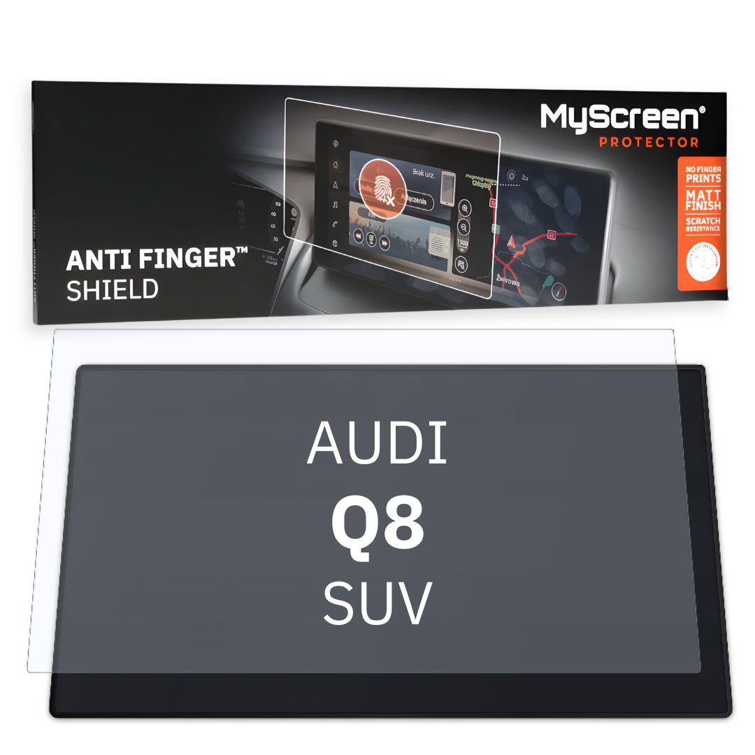 AUDI Q8 E-TRON SUV 2022 / + FRONT CENTRE CONTROL PANEL *  - Matowa folia antyodciskowa MyScreen ANTI FINGER SHIELD